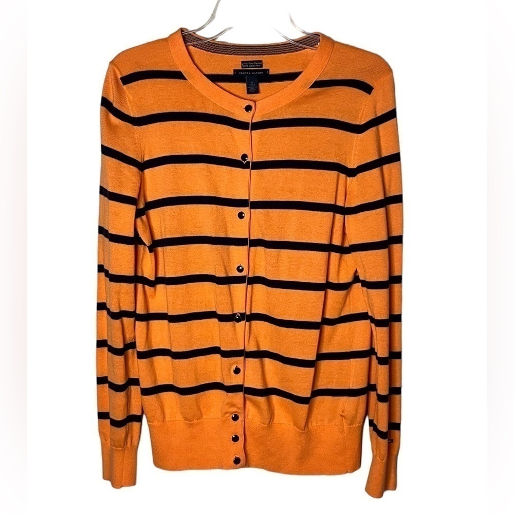 Tommy Hilfiger Women’s Stripe Button Front Cardigan